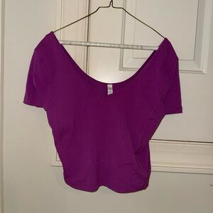NWOT LULULEMON CROP ALIGN TEE SIZE 12